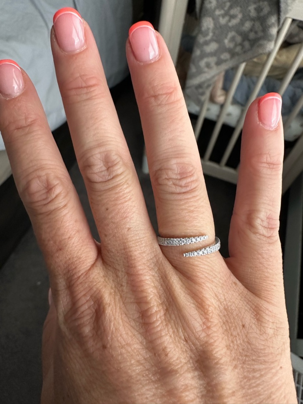 Ring Concierge Open Diamond Wrap Ring - White Gold Diamond Pavé - Picture 6 of 8